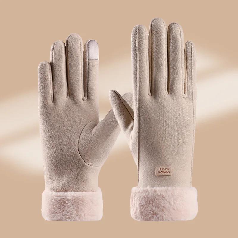 Women's Gloves Warm Windproof Winter Gloves For Women Cold Resistant Touch Screen Gloves Finger Gloves Halloween Accessories
