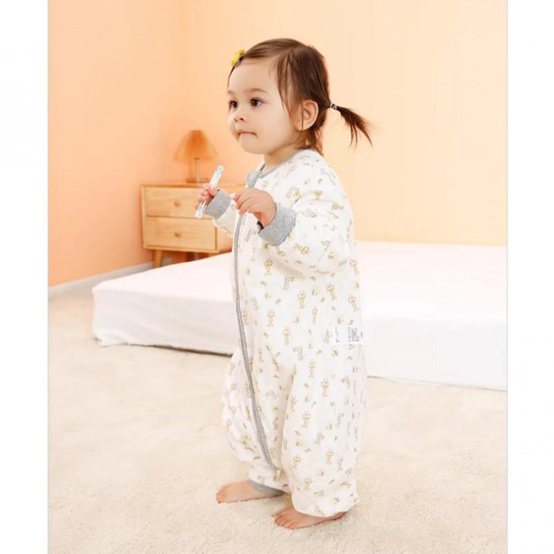 Cotton Sleeping Bag Toddlers 1-3 Years With Zipper Legged Design Warm Winter Sleepwear