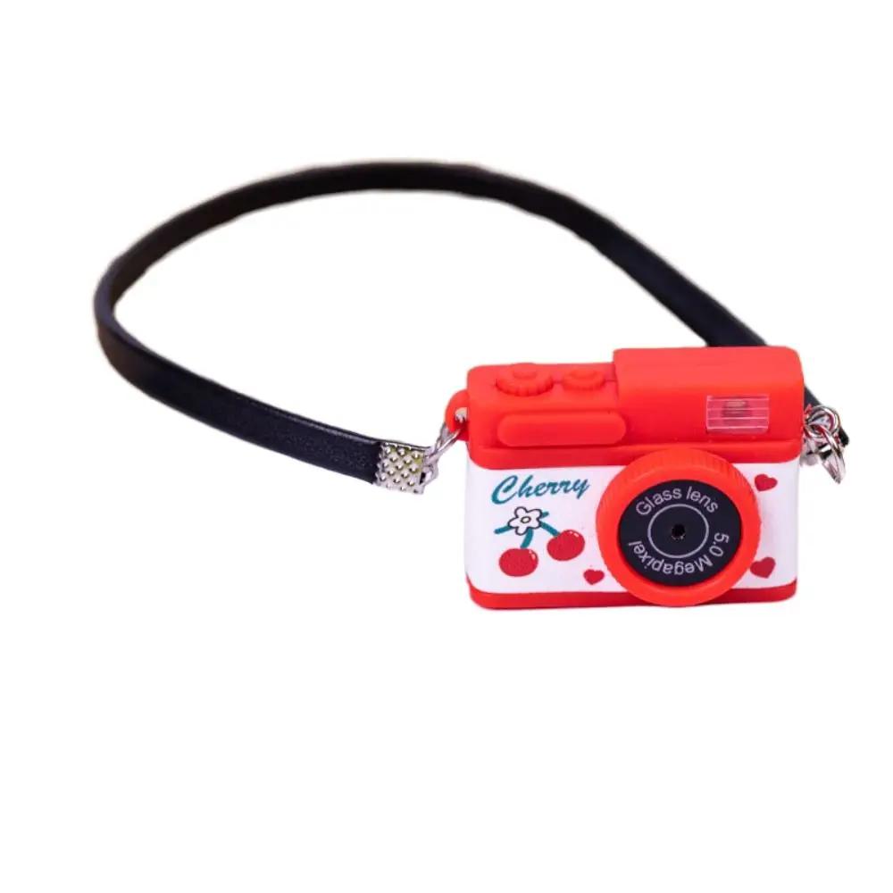 Multicolor Dolls Camera Plastic Shutter and Flash Dollhouse Camera Doll Accessories Dollhouse Miniature Camera