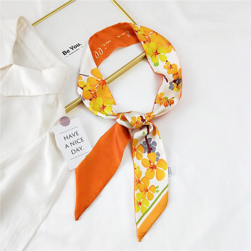New Scarves Silk Scarves Women'S Spring And Autumn Season Long Decorative Professional Scarves Summer Thin Styles Paired With Shirts Stylish