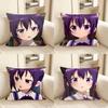 1pc Rize Tedeza Anime Characters Pillow Case Fashion Square Pillowcase Bedroom Sofa Room Ins Decoration Leisure