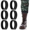 6Pcs Black Boot Blousers Elastic Adjustable Pants Leg Ankle Strap Men Women Outdoor Hunting Gardening Hiking Cycling Fishing Boot Blousing Band