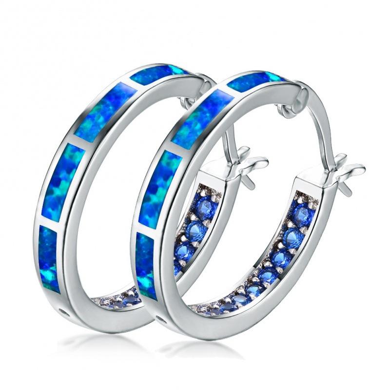 New opal earrings electroplated earrings women's ebay new jewelry earrings