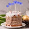 Декор для торта Привлекательный широкий спектр применения Компактная вставка из снежинок Кекс Топпер Декор на день рождения