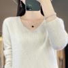 Женский кашемировый свитер Qinghe cashmere 30% кашемир 70% шерсть Женский осенне-зимний кашемировый свитер мягкий и теплый