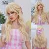 Women's Halloween Easter Barbie Simulation Wig Long Curly Wig Cospaly Full Headgear Beauty Decoration Wig