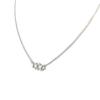 Les Trésors De Lily [N7070] - Silver Gray 'Stars' Steel Necklace
