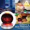 3D Solar System Crystal Ball Night Light with LED Colorful Lighting Touch Base Galaxy Planets Glass Ball Lamp Astronomy