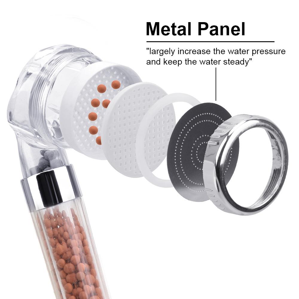 Душевая лейка Товары для ванной комнаты Анионный фильтр Товары для дома Ручная Высокое давление