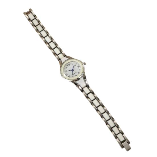 Женские кварцевые часы Круглый ремешок Наручные часы Ремешок Аналоговые часы Контрастный циферблат Тонкий женский браслет Подарок