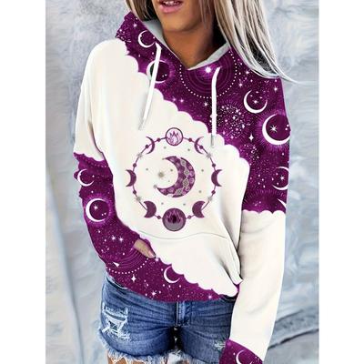 Женская повседневная и модная толстовка с круглым вырезом, в западном этническом стиле, винтажная толстовка с принтом для женщин