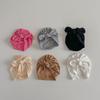 Solid Color Baby Turban Hat Cute Cartoon Bunny Ears Infant Indian Cap Spring Autumn Cotton Toddler Girls Boys Beanies Headwrap