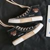 Spring Summer Fashion Bear Women Canvas Shoes High-top Canvas Shoes Lace Up Casual Sneakers Female Off White Shoes Sneakers