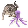 Игрушка для кошки Осьминог с пищалкой Пушистое щупальце Дразнилка Игрушка для кусания Устойчивая к жеванию игрушка Осьминог Интерактивная игрушка для питомца для кошек