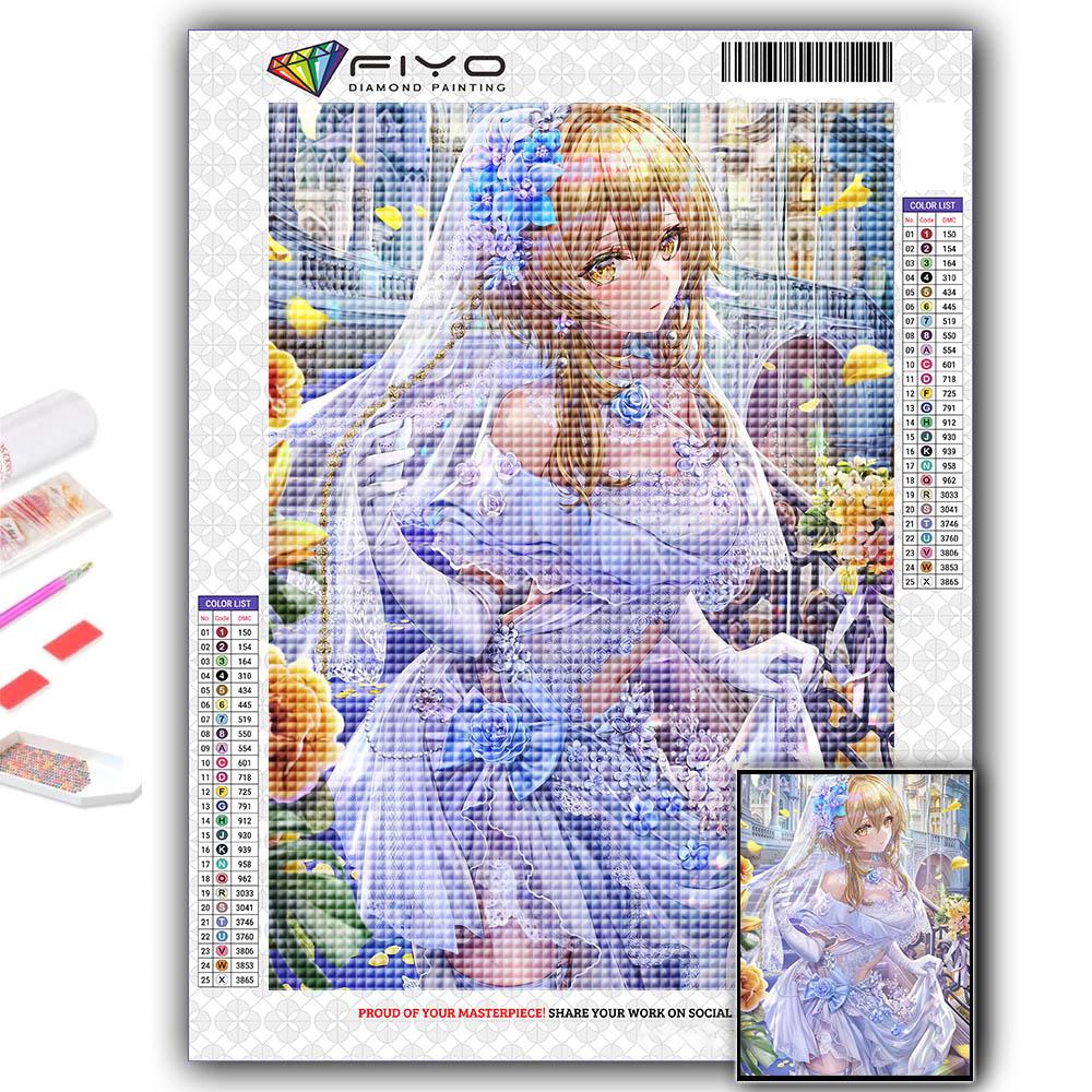 5D Алмазная картина Genshin Игровой персонаж DIY Алмазная вышивка Горный хрусталь Украшение дома