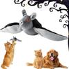 USB Rechargeable Flapping Wings Cat Toys Bat-shaped Chirping Bat Toy Pet Teasing Toy  Indoor Use