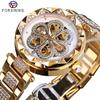 Automatic Mechanical Watch Skeleton Dial Fashion Casual Rhinestone Waterproof Women's Watch Elegant Ladies