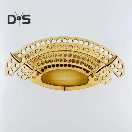 Wooden Paint Brush Holder 140 Holes Paintbrush Holder Organizer Paint Brush Stand Large Capacity Pen Pencil Rack