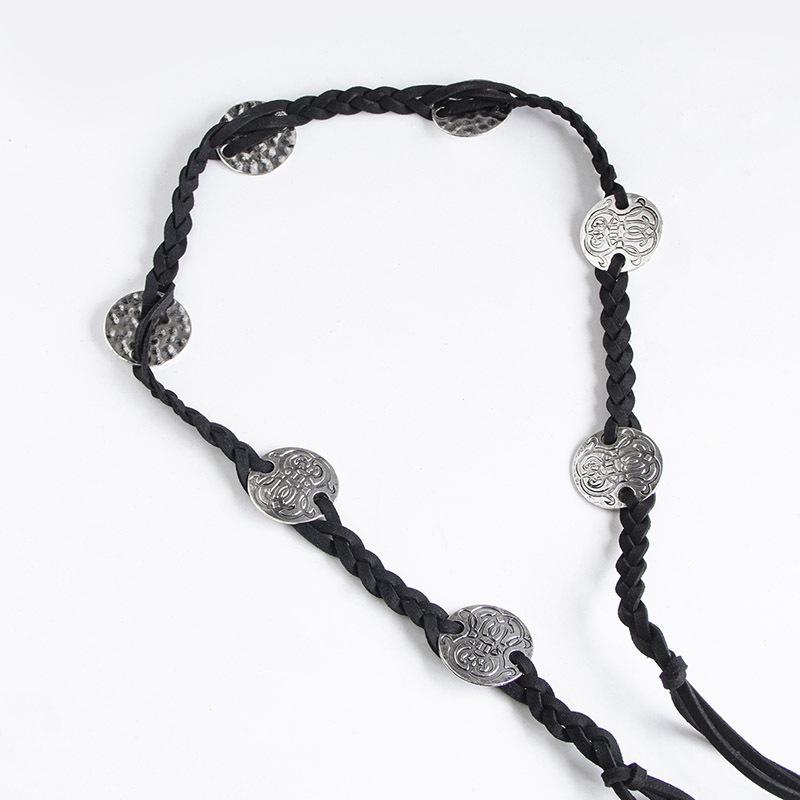 Богемный Этнический Пояс Аксессуары Изысканный Ретро Коричневый Праздничное Украшение с Юбкой Женская Поясная Веревка