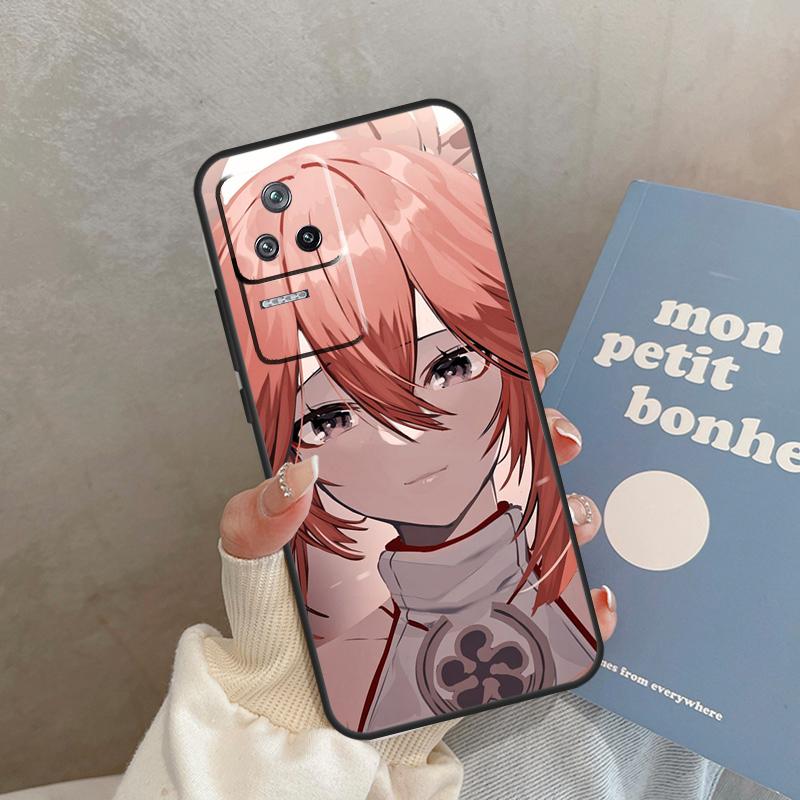 Чехол Genshin Impact Яэ Мико для Xiaomi 15 14 Ultra 13T 14T 15T Pro 17 Pro Max POCO X7 Pro X5 X6 F5 F6 F7 F8