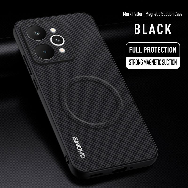 EUCAGR Для Realme P4 Чехол-аккумулятор Магнитный держатель для автомобиля Чехол для телефона Для Realme P4Power Силиконовый Ударопрочный Защитная задняя крышка
