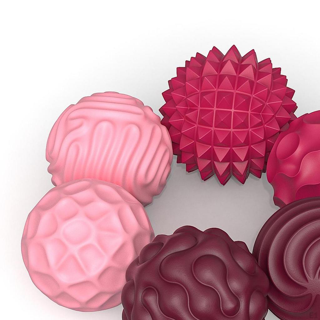 6 шт. Силиконовые магнитные шарики Креативные сенсорные игрушки для женщин, детей, мальчиков, девочек Розовые