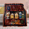 Magic Owl Flannel Blanket - Soft Warm Perfect for Sofa, Bedding Camping Travel Office Home Decor
