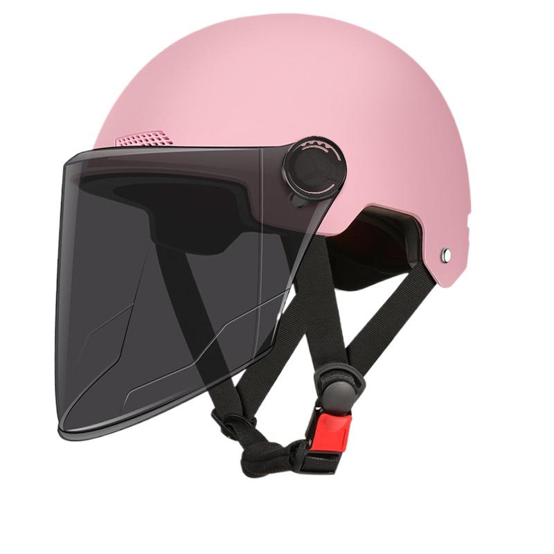 Шлем Электромобиль Женский и Мужской Мотоциклетный Аккумуляторный Автомобиль Полушлем Летняя Защита от Солнца Полный Шлем Оптом Езда Дышащий и Легкий