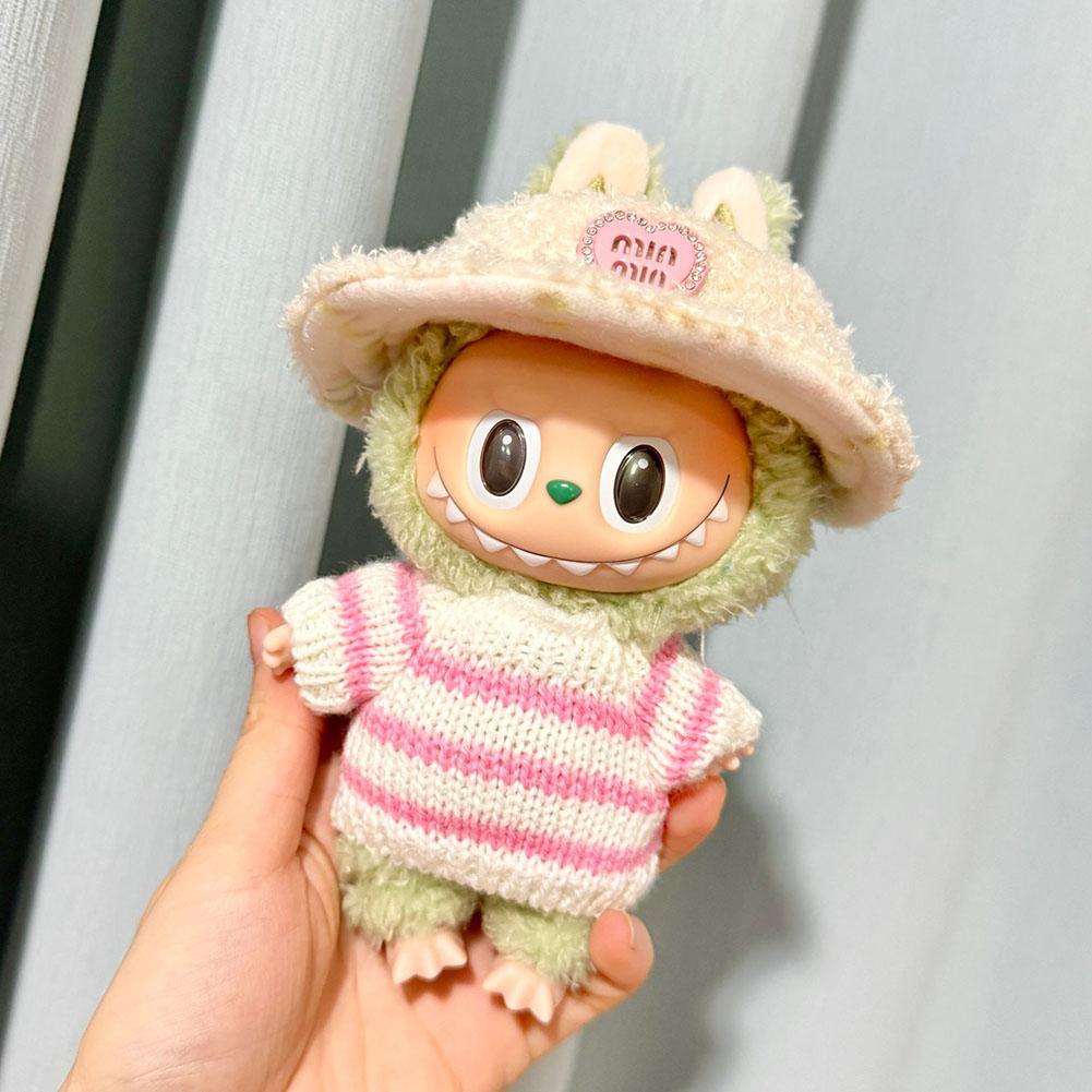 For Labubu Doll Clothes Fashion Clothes Hoodies Doll Clothes Color Match Hoodies Dolls Accessories Cute Decoration Little Cloths