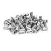 50Pcs Stainless Steel Rivet Nut Ribbing M4 Fastener Hardware Industrial Supplies