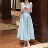 ZANZEA Женское элегантное повседневное летнее длинное платье без рукавов с круглым вырезом