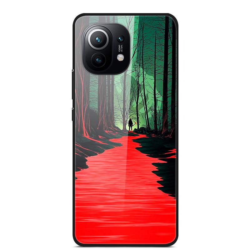 Роскошный Чехол-Крышка для Xiaomi mi 11 Закаленное Стекло Чехол для Xiaomi mi 11 Lite 5G NE Чехол для Телефона Xiaomi Mi 11 mi11 Lite Coque