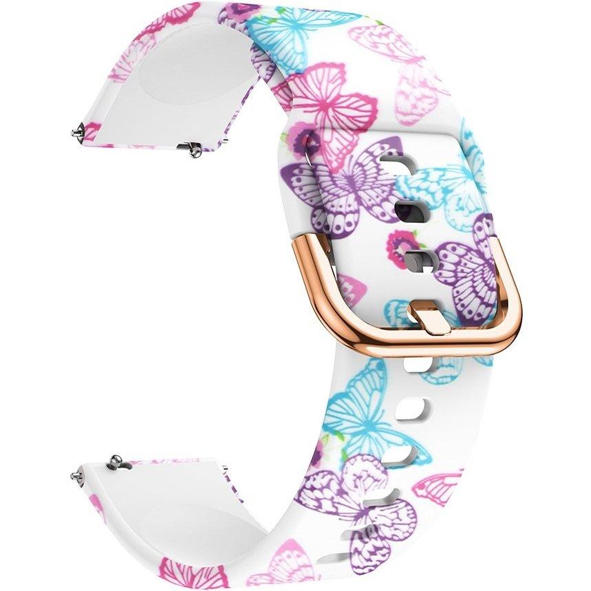 Universal Silicone Strap 20mm, Butterfly