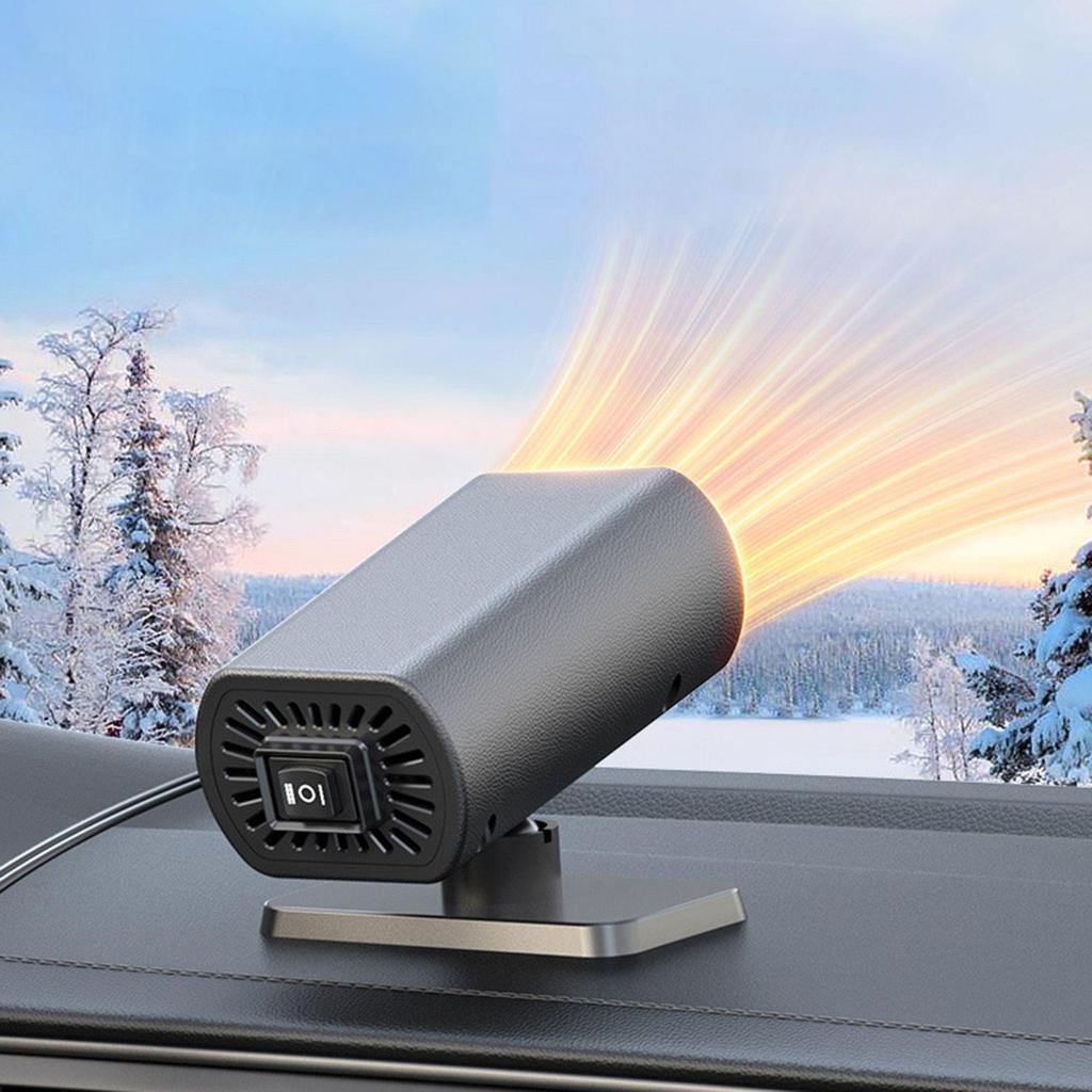 12 Volt Heater Defroster with Fan 2 In 1 Portable Car Heater with Suction Holder for Vehicle Truck Window Winter