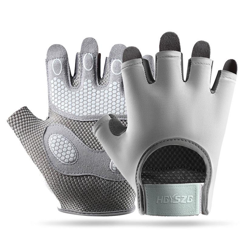 Fitness Half Finger Gloves Equipment Training Anti Slip Wear Resistant Outdoor Breathable Dynamic Cycling