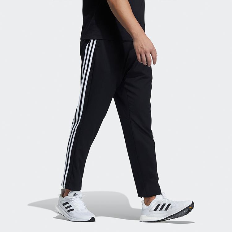Adidas Must Haves Aeroready 3-Stripes Casual Long Knit Sports Bottoms Men Bottoms Black GN0818