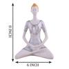Yoga Lady Home & Office Decor Resin Fantasy Showpiece ,Multicolor