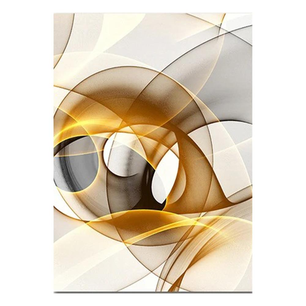 Скандинавский Минимализм Настенное Искусство Абстрактная Черная Золотая Нить HD Масло на Холсте Постеры и Принты Украшение для Дома Гостиной Спальни