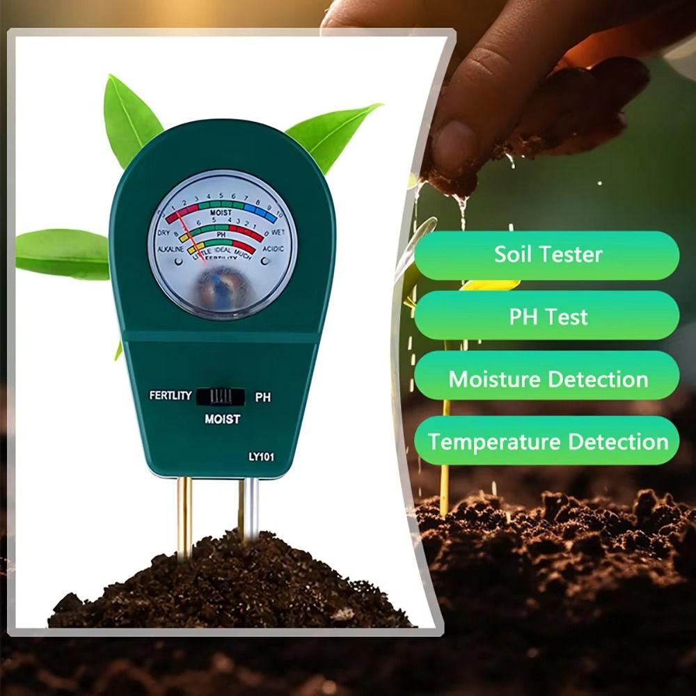 Dry Wet Monitoring Plant Moisture Tester No Battery Hygrometer Dial Farm Gardening