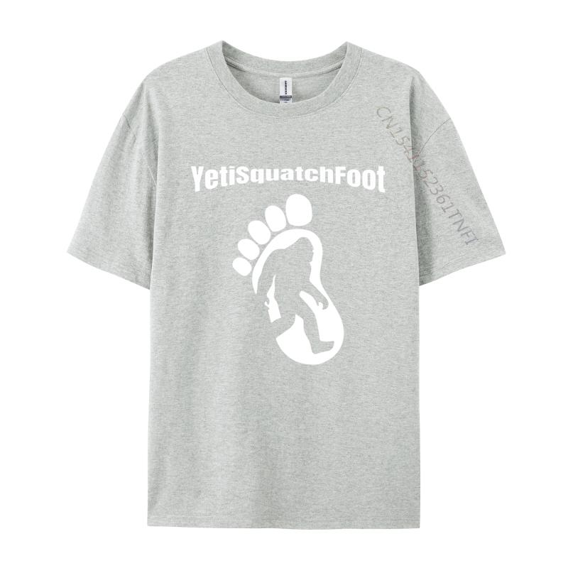 Designer Clothes Men Yetisquatchfoot Bigfoot Sasquatch Tshirt Men Streetwear Tee Tops Cotton Kawaii Clothes
