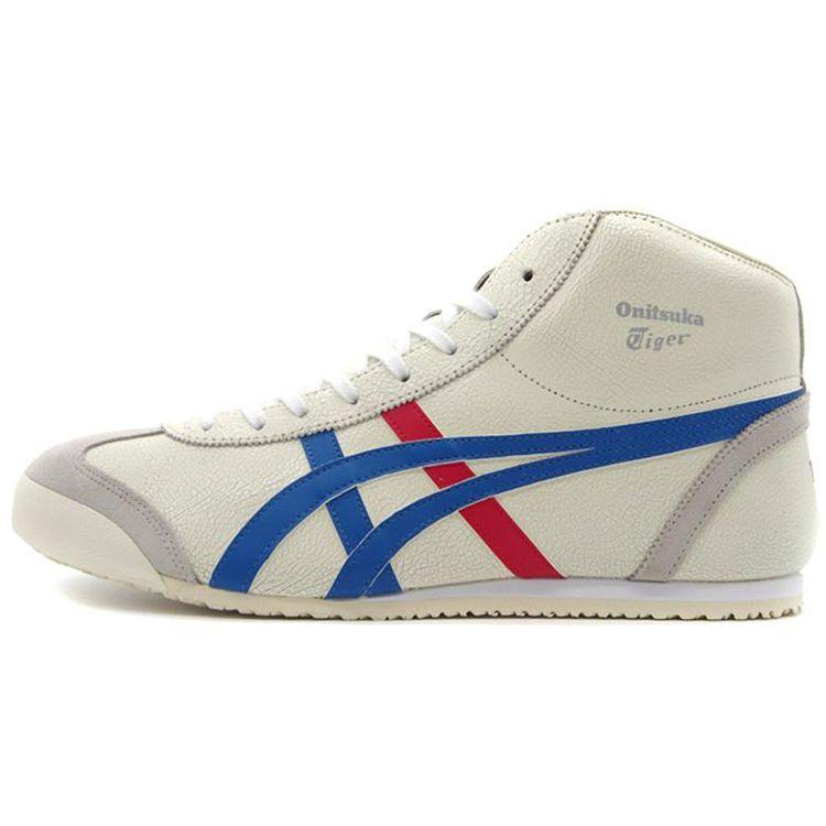 ONITSUKA TIGER Mexico Mid Runner Tokyo Unisex Sneakers White Blue THL328-0142