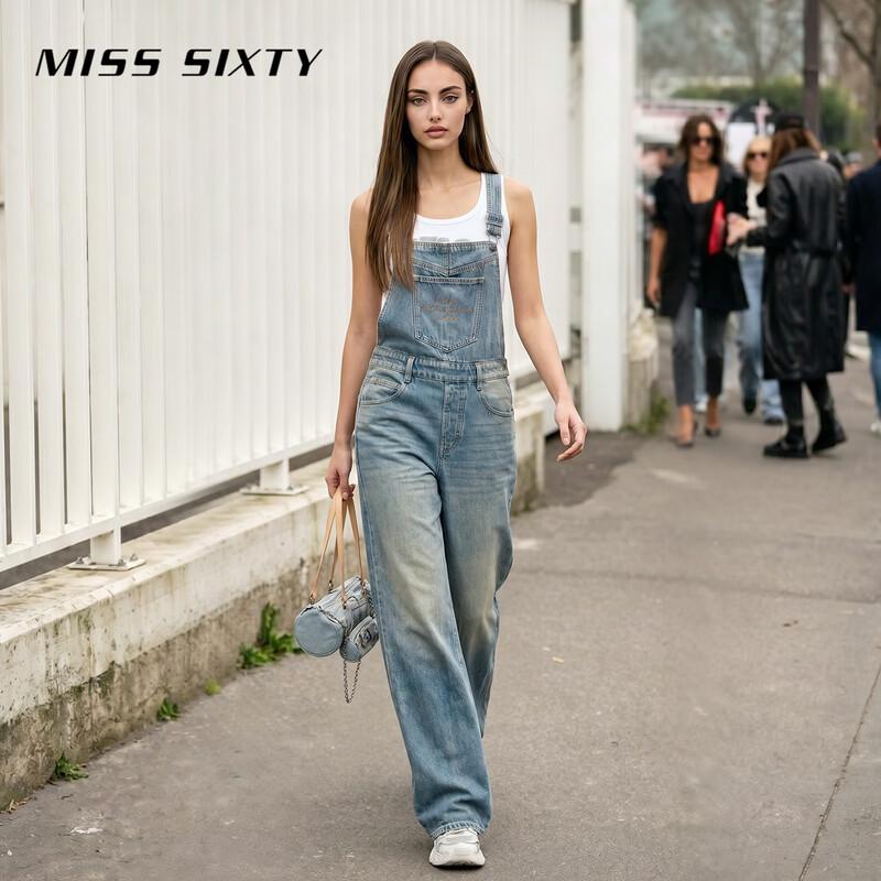 Miss Sixty Летний ретро-комбинезон из стираного денима 2026