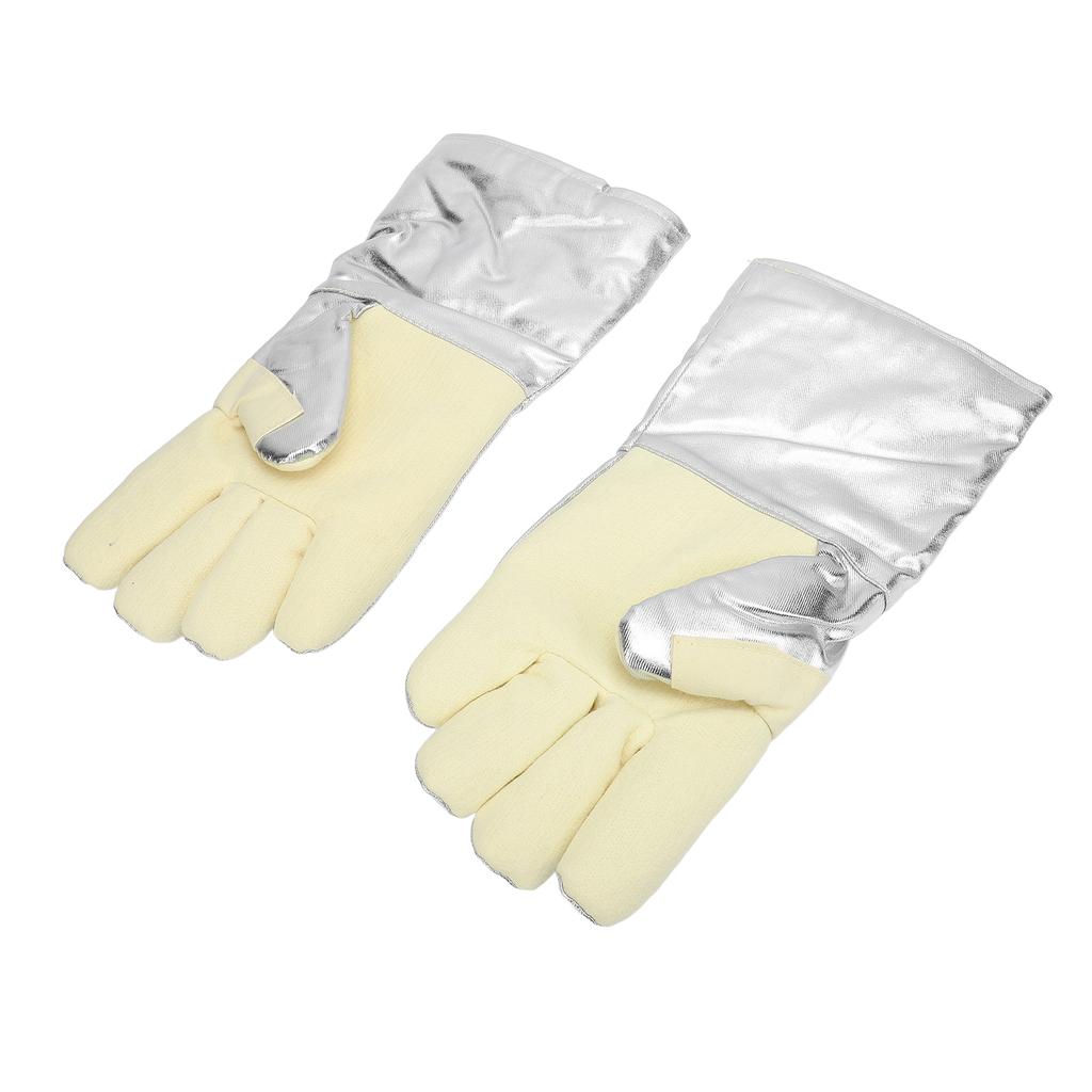 Перчатки термостойкие 500℃ противоожоговые износостойкие перчатки с усиленным большим пальцем для сталелитейных заводов Fo