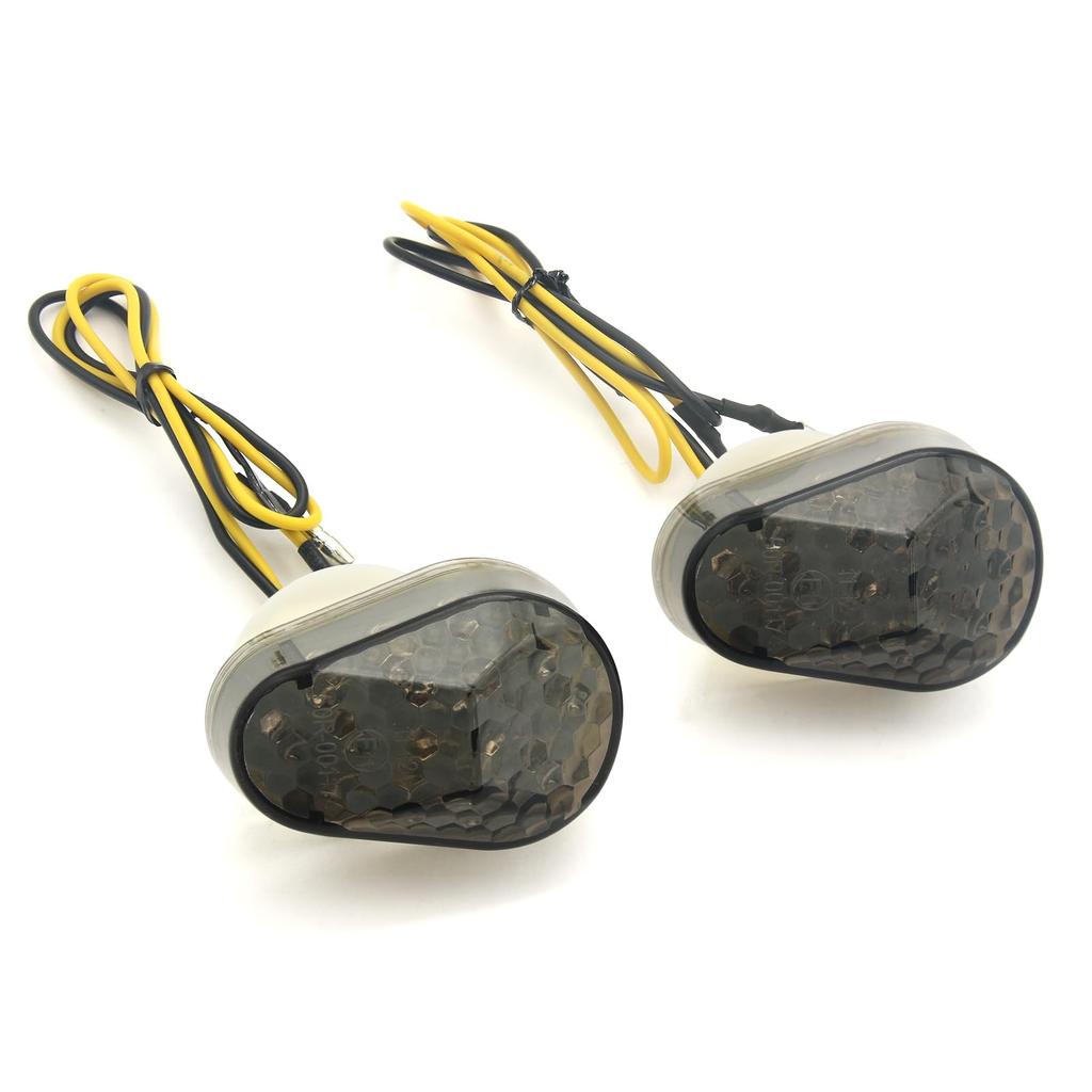 MFC PRO Universal Motorcycle LED Turn Signal Indicators for Kawasaki Ninja ZX6R ZZR and Ninja H2R Ultra-Bright Z800, Z1000, 636, ZX7R,