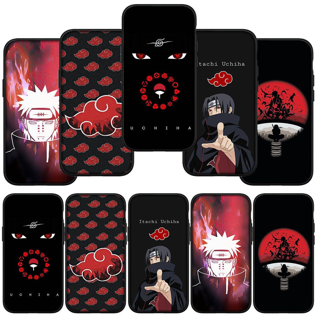 Для iPhone 16 15 X XR Samsung Galaxy S24 S23 Plus Xiaomi Redmi Note 13 12 11 Pro Max 9 10 14 OPPO Huawei чехол Akatsuki Pain Наруто Итачи чехол для телефона