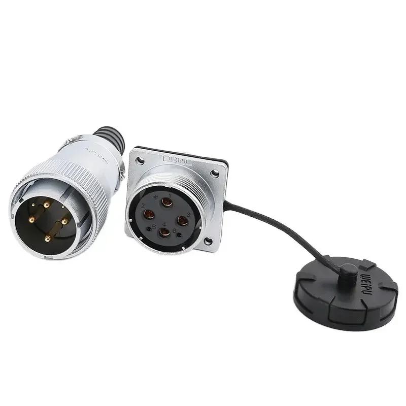 WEIPU WS32 TQ+Z M32 4 6 8 10 11 12 13 19Pin Male Plug Female Socket Panel Automotive Connector 10-50 A  AC DC High Voltage Power