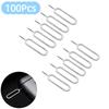 100Pcs Anti-Lost SIM Card Tray Ejector Pin Ejecting Removal Needle  for Cell Phone Smartphone