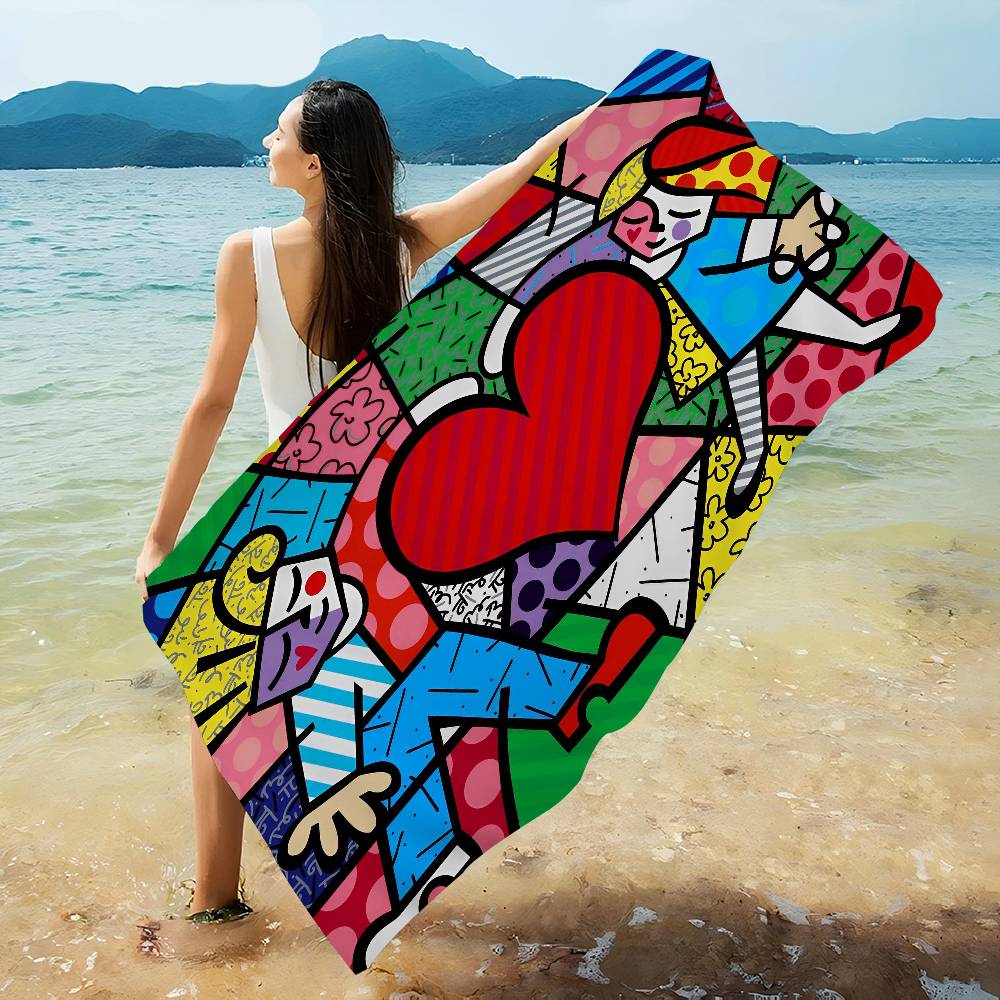 Britto Art Большие Микрофибровые Пляжные Полотенца Быстросохнущее Полотенце Песочные Пляжные Полотенца Полотенце для Бассейна Для Путешествий Пляж Бассейн Йога