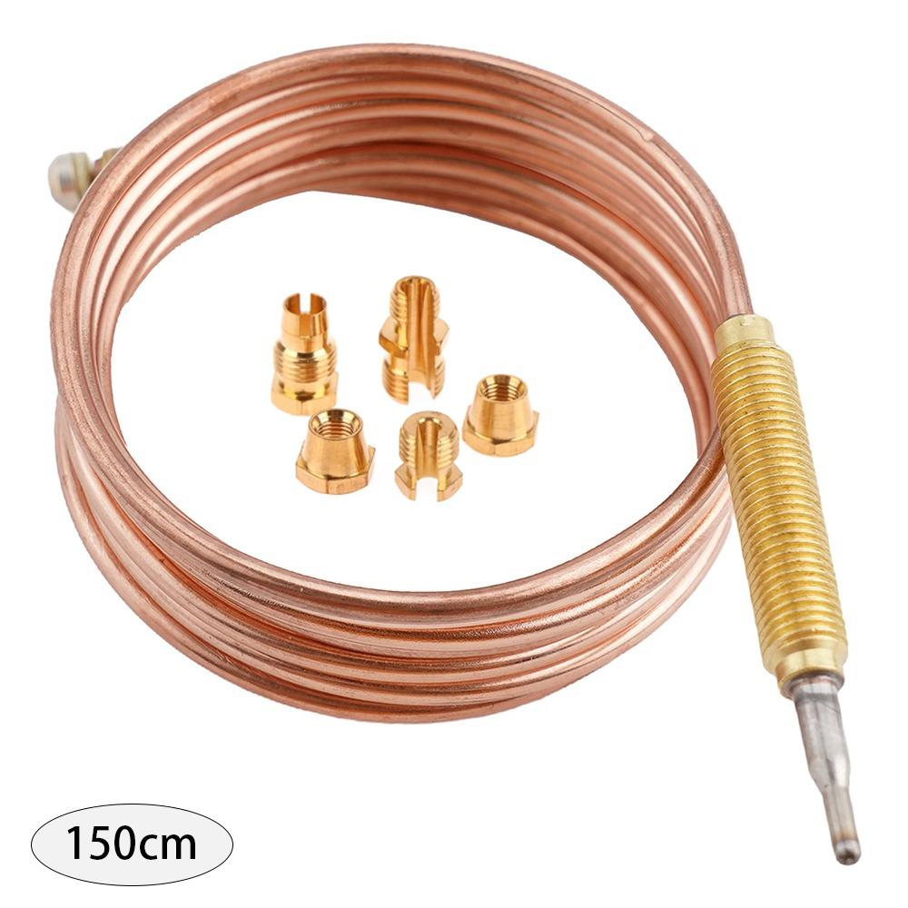 1Set M6 Thermocouple Replacement Set 60/90/120/150cm Universal Thread Gas Stove Probe Gas Valve Induction Line