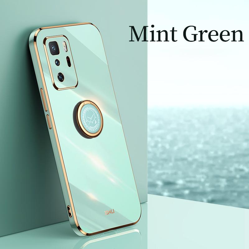 Чехол-держатель с квадратным кольцом для телефона Xiaomi Mi Poco X3 Gt M3 pro 5g Nfc Poko X3gt, роскошный мягкий силиконовый чехол-подставка для задней панели